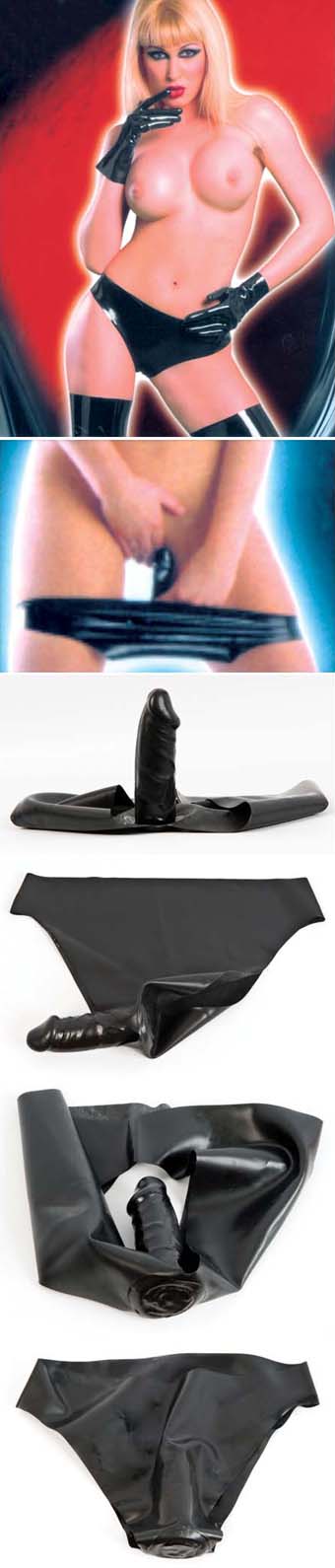Culotte avec un gode dans le vagin