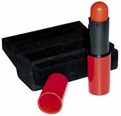 Vibromasseur rouge  lvres